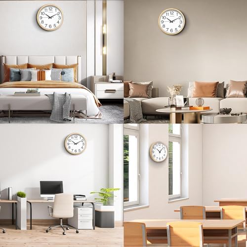 TIMESS 11-Inch Silent Non-Ticking Analog Wall Clock - Image 6