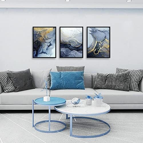 Black Framed Canvas Wall Art For Bedroom Abstract Wall Decor For Living Room - Image 2