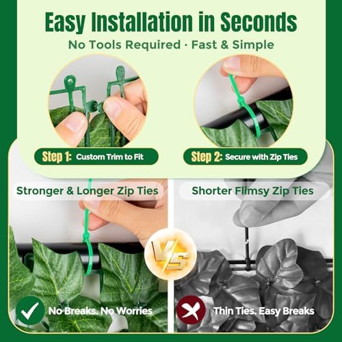 KASZOO Artificial Ivy Privacy Fence Screen - Image 5