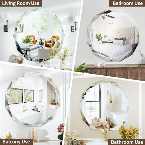 Suidia Bathroom Mirror, Frameless Bathroom Mirror - Image 6