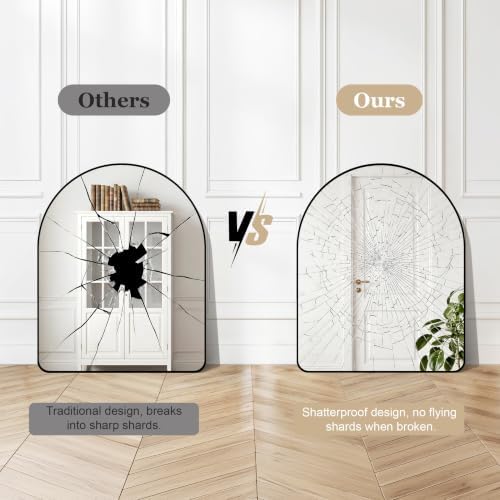 GLASHOM Arched Bathroom Vanity Mirror - Image 5