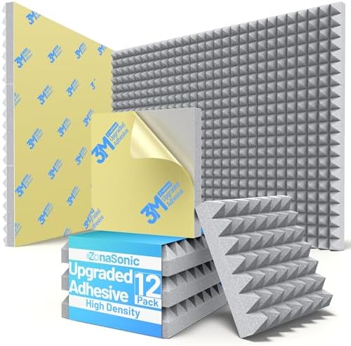 12 Pack Sound Proof Foam Panels by Unknown