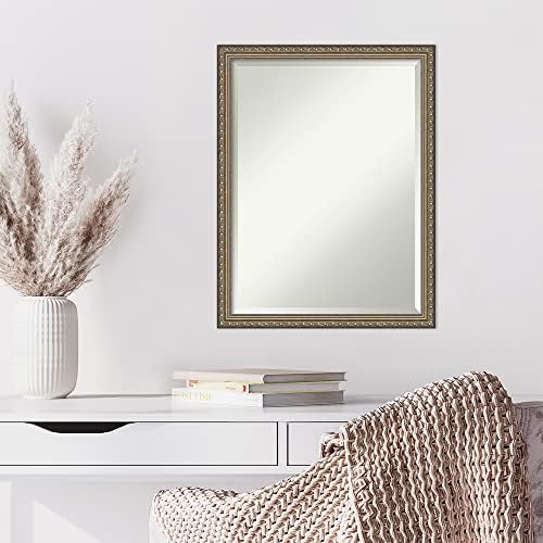 Amanti Art Silver Wall Mirror 26x20 Wood Framed Small Mirror - Image 6