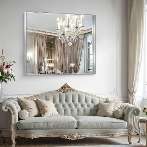 CIRCUMI Silver Bathroom Mirror - Image 2