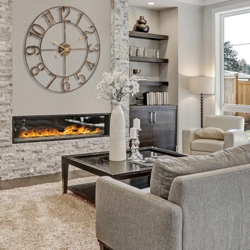 Sorbus Large Wall Clock, Metal Frame, Battery Powered - Image 5