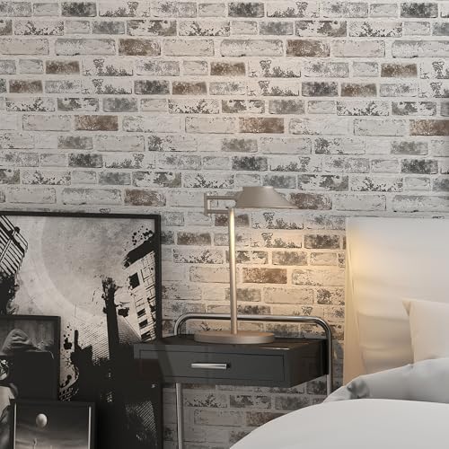 PeonyQueen Brick Peel and Stick Wallpaper 17.3"x78.8" 3D Brick Wallpaper - Image 7