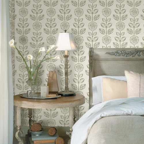 Wudnaye Floral Wallpaper Peel and Stick Boho Contact Paper 17.7in×118in - Image 2