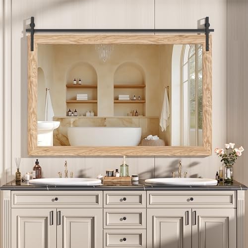 Hasipu Farmhouse Bathroom Mirror by Whatssuitableisthebest
