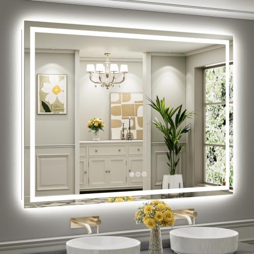 66x48 Inch LED Bathroom Mirror by Briivuemodernmirrors