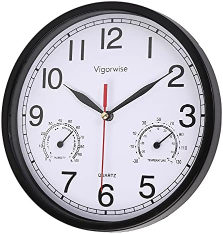 8 Inch White Wall Clock Sweep Silent Wall Clocks - Image 3