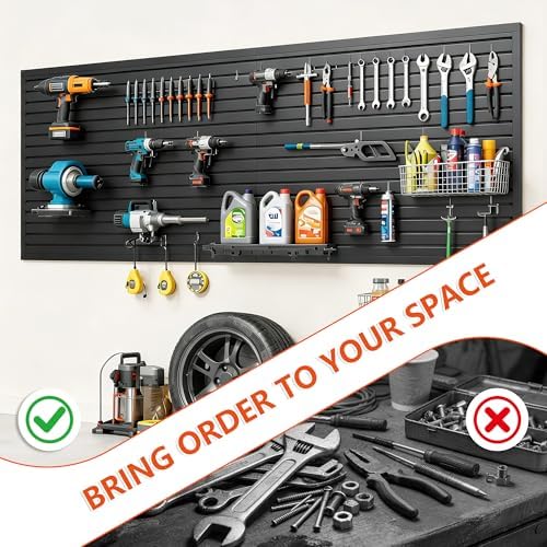 Slat Wall Paneling 4ft x 8ft, Slatwall Panel PVC Garage Storage System - Image 2