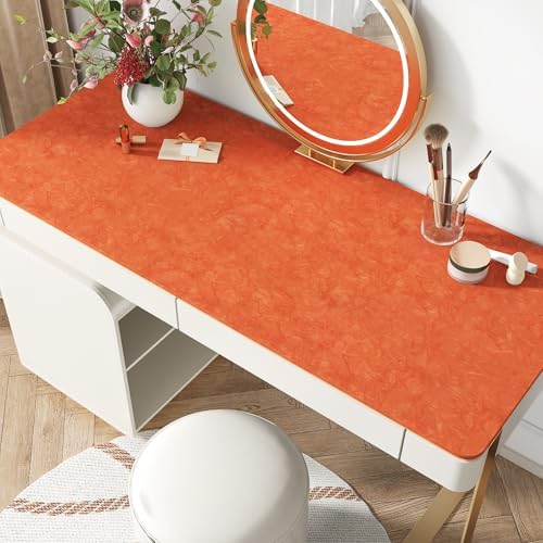 VEELIKE Self Adhesive Crushed Velvet Drawer Liner Orange Felt Roll Soft Velvet - Image 4