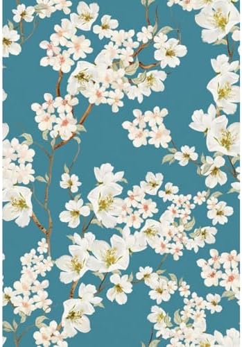 Main Street Peel and Stick Wallpaper Sheets, Magnolia Branches by MainStreet