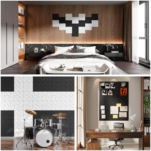 22 Pack Acoustic Panels, Decorative Sound Panels, High Density Soundproof Wall - Image 6