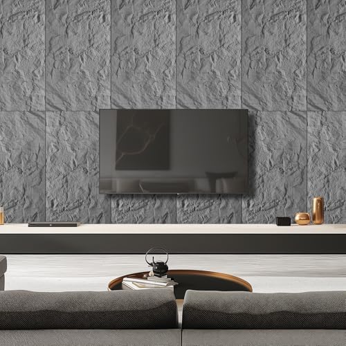 Faux Stone Wall Panel 43.3''x23.6'', Mountain Rock Design - Image 6