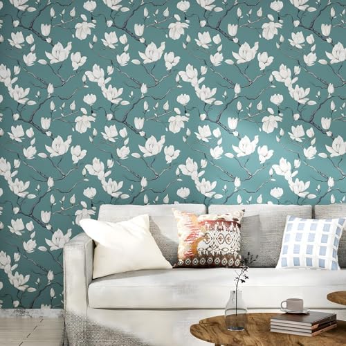 Laatse Vintage Floral Orchid Wallpaper Peel and Stick 17.5" x 393" - Image 5