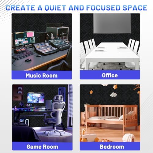 Focusound 16 Pack Sound Proof Foam Panels - Image 7