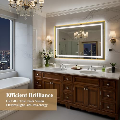55X36 Inch LED Bathroom Mirror - Image 2