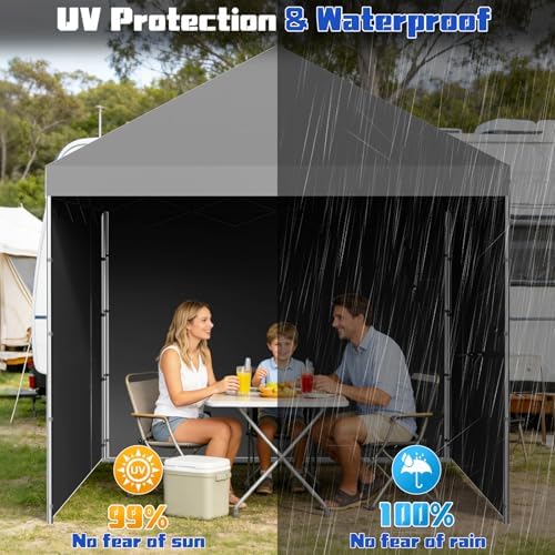 10x10 Canopy Sidewalls, UV Protection, Waterproof, Zipper Sidewall - Image 3