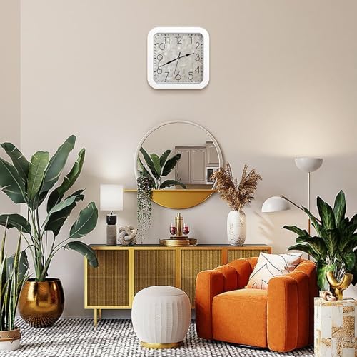 Mother of Pearl, Premium Plastic Decorative Hanging Clock - Image 7