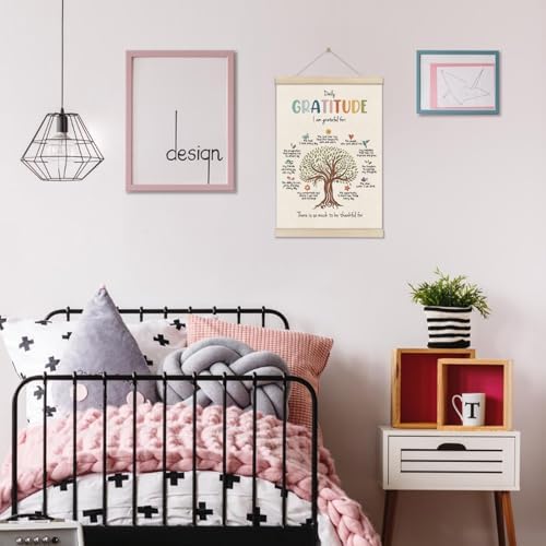 DOI-LANEE Inspirational Motivational Daily Gratitude Poster Hanger Frame - Image 4