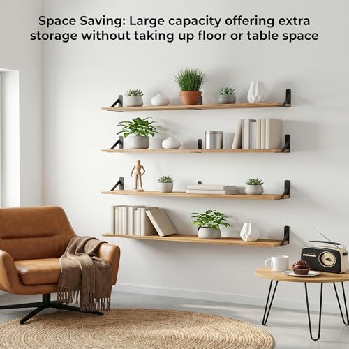 Long Wall Shelf, Large Floating Shelves - Image 7