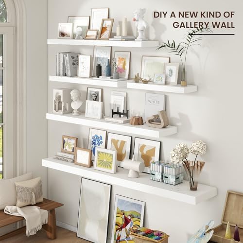 55" Wide x 10" Deep Floating Shelves - Image 3
