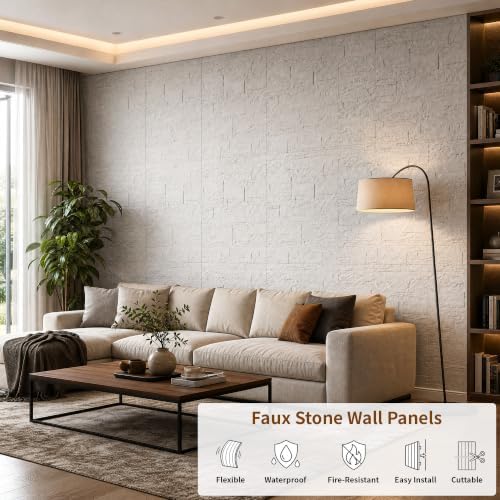 GLSLAND 3D Faux Stone Wall Panels - Image 2