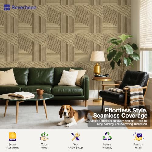 Acoustic Wall Panels, Decorative Sound Absorbing Panels, 6 Pack - Image 5
