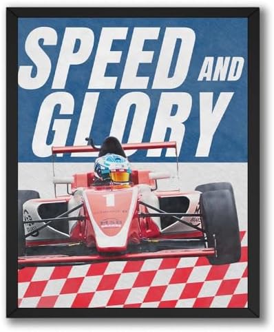 InkFlow Posters Racing Car Canvas Poster by InkFlowPosters