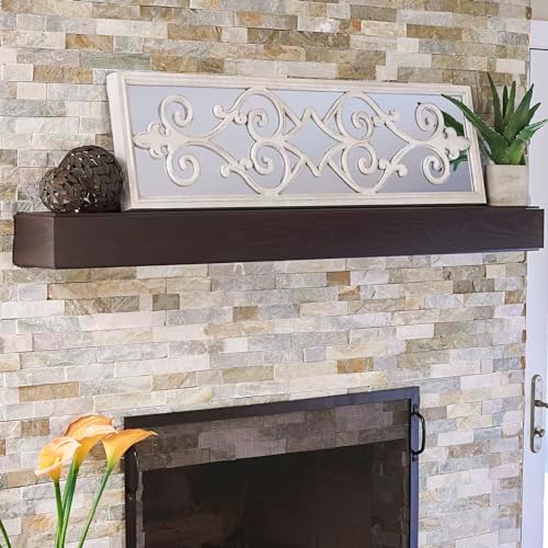 Household Essentials Large Framed Decorative Scroll Wall Mirror - Image 2