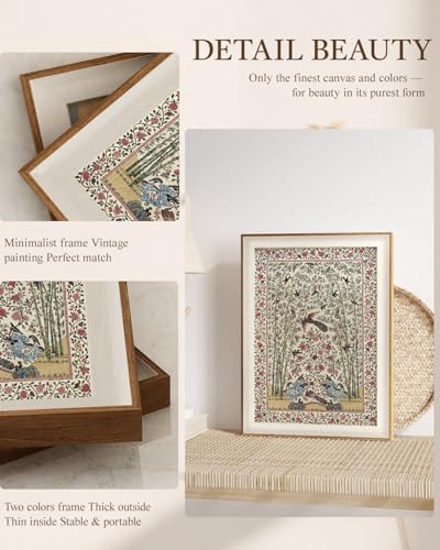 VIYYIEA Vintage Framed Phoenix Prints Wall Art - Image 3