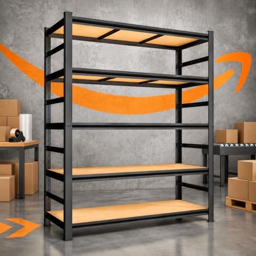 Garage Shelving, 3000 LBS Heavy Duty Metal Storage Shelves by BEESTMUEBLE
