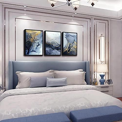 Black Framed Canvas Wall Art For Bedroom Abstract Wall Decor For Living Room - Image 5