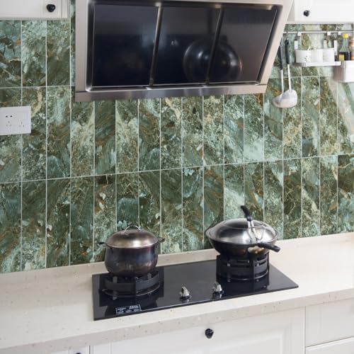 AULIGET 4-Piece Polished Green Marble - Image 5
