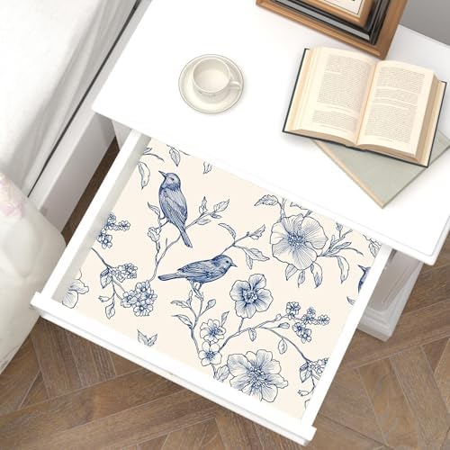 Laatse Floral Bird Vintage Wallpaper Peel and Stick 17.5" x 118" - Image 4