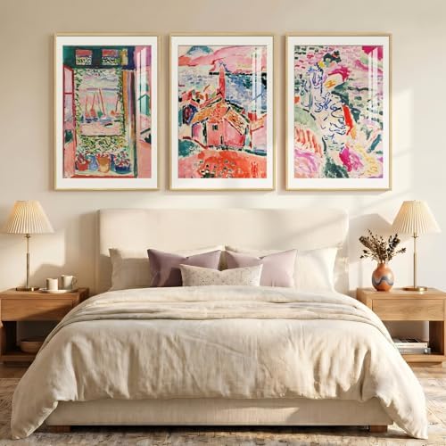 Large Framed Matisse Colorful Canvas Wall Art - Image 2