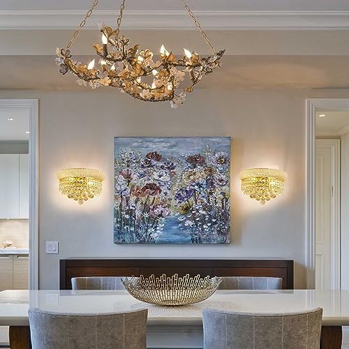 2-Lights Empire Crystal Wall Sconce Light - Image 4