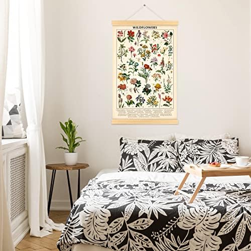 Wildflower Botanical Chart Poster, Vintage Floral Wall Art, 15.7 x 23.6 in - Image 5
