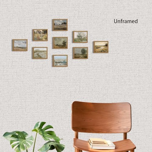XIANGRUI French Country Wall Art Set of 9, Artwrkfor Dathroom Unframed 8x10Inch - Image 5