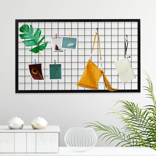 NectaCol 3 Packs Grid Wall Panels, Metal Black Wire Grid Panel, Gridwall - Image 2