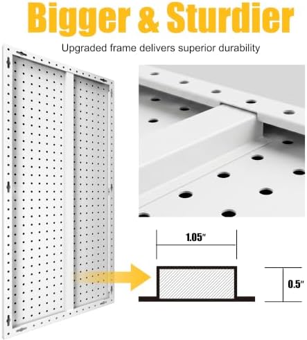 2 Pcs Metal Peg board Panels - Image 5
