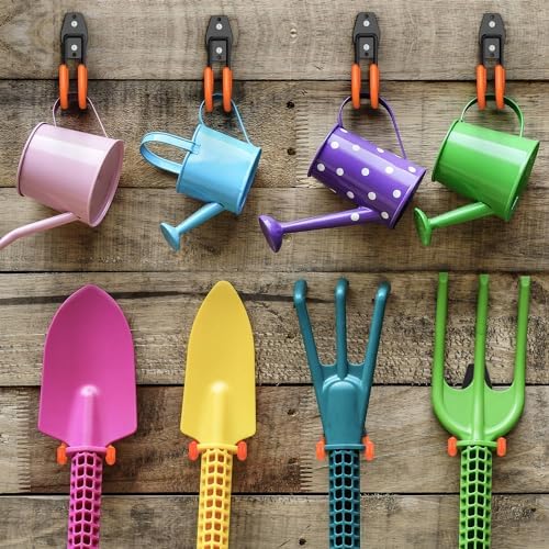 HUPBIPY Heavy Duty Garage Hooks 4 Pack, J Shaped Hanger, Wall Mounted Storage - Image 6