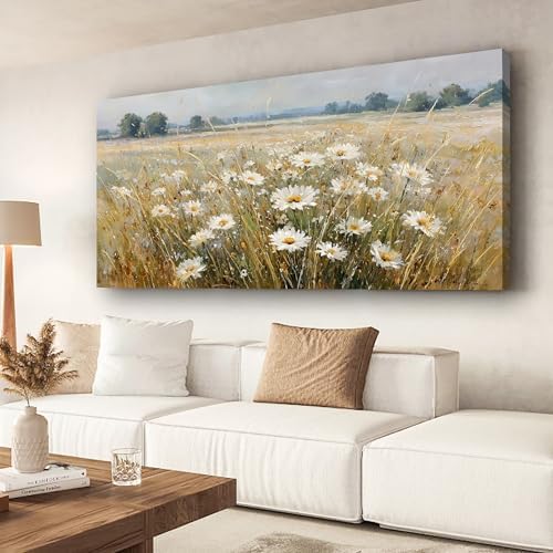 Abstract White Flower Landscape Picture Canvas Art Hanging Living Room Dining - Image 4