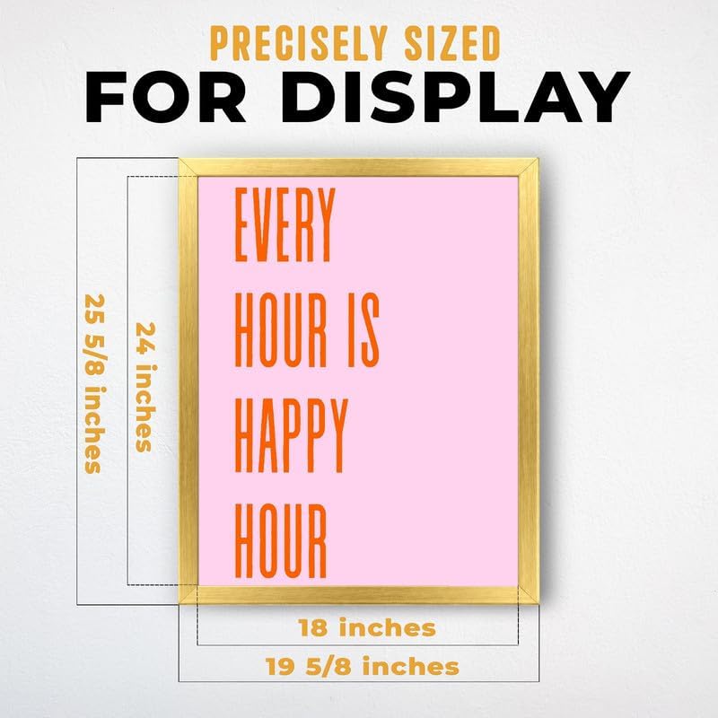 InkFlow Posters Every Hour Happy Hour Canvas Poster - Image 3