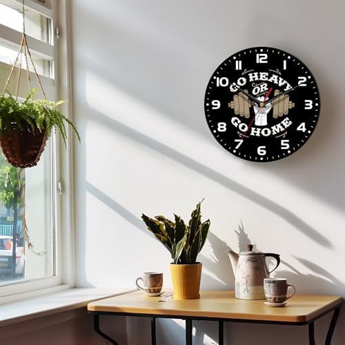 Wall Clock, 10 Inch Silent Non-Ticking Home Kitchen Decor, Battery Operated - Image 6