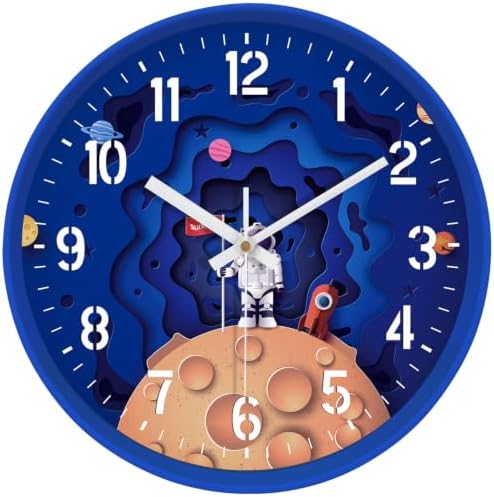 8” Silent Small Wall Clock, Battery Operated Clock by MABPEDO