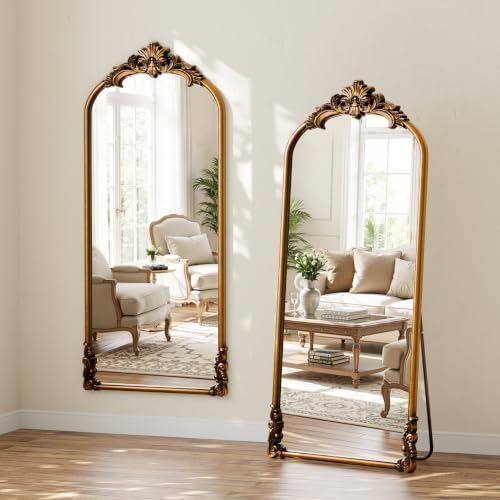 69"x28" Bronze Vintage Arched Full Length Mirror - Image 5