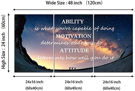 Yetaryy Large Canvas Quotes Wall Art Ability Motivation Attitude Inspirational - Image 6