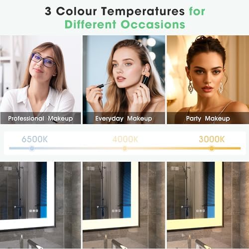 S·BAGNO 40" x 28" LED Bathroom Mirror - Image 4